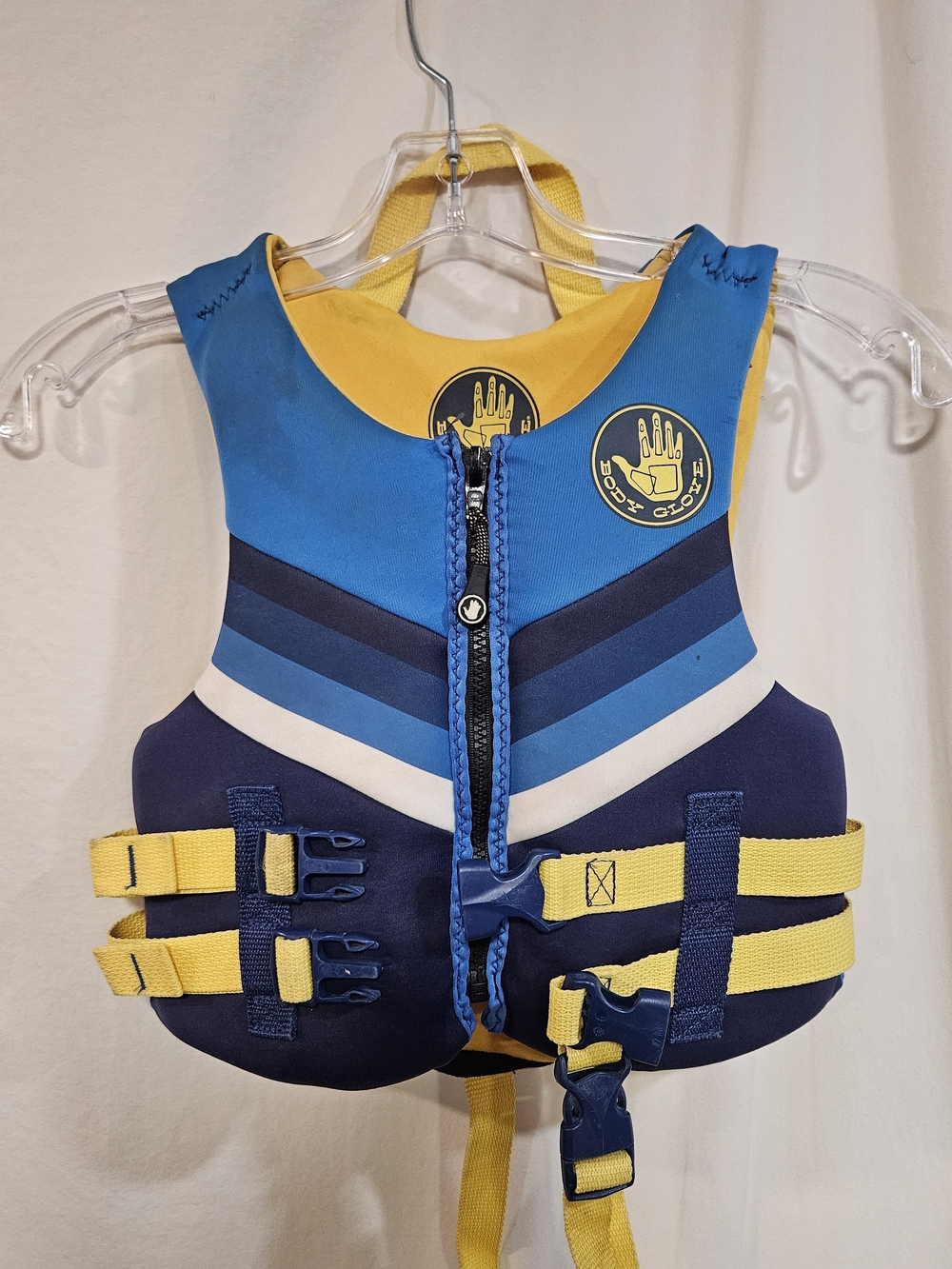 Body Glove Kids Blue and Yellow Life Jacket Vest